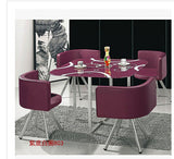 Glass dinner table