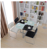 Glass dinner table