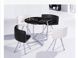 Glass dinner table