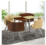 Glass dinner table