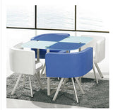 Glass dinner table