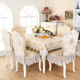 European type Lace floral home dinning