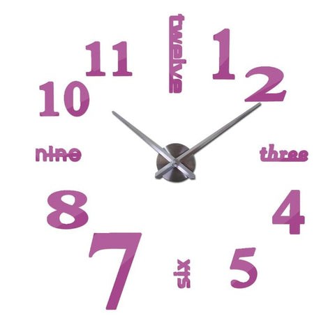 3d mirror clocks